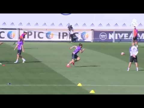 بالفيديو مهاجمو ريال مدريد يتألقون في التسديد على المرمى