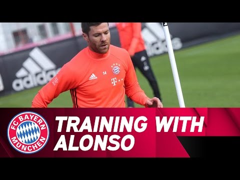 شاهد حصة تدريبية مع المايسترو تشابي ألونسو