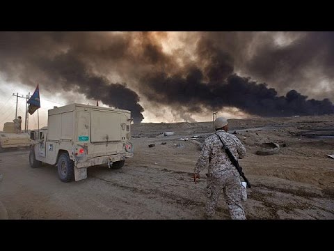 بالفيديو  غازات سامة في محيط الموصل والقوات العراقية تواصل مطاردة عناصر داعش