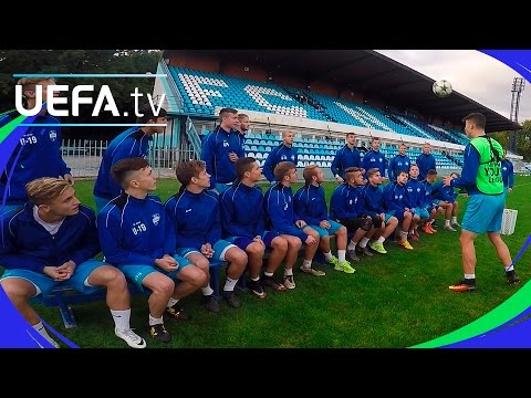 بالفيديو تحدي الكرة في الباسكت يكشف عن مواهب شباب أوروبا