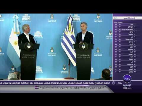 شاهد رئيس الأرجنتين يتحدث عن طرد لويس سواريز