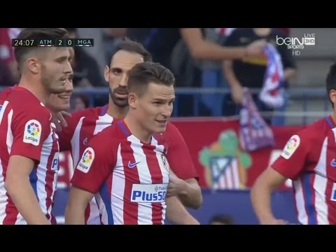 شاهد أتليتكو مدريد يسحق مالاغا برباعية نظيفة ويحقق المزيد من النقاط