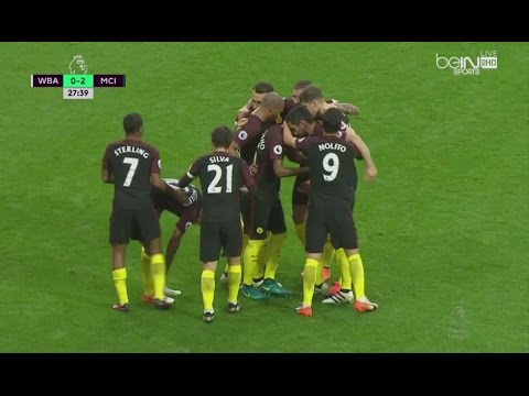 بالفيديو مانشستر سيتي يفوز على ويست بروميتش بأربعة أهداف قاتلة