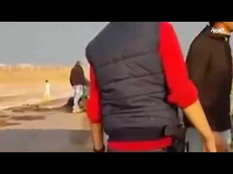 شاهد السيول في رأس غارب المصرية