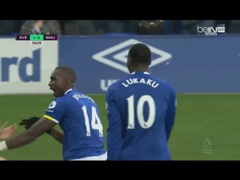 شاهد إيفرتون يتغلب على ويست هام يونايتد بثنائية دون رد