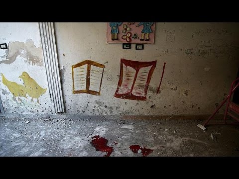 بالفيديو مقتل ستة أطفال إثر قصف على حضانة في مدينة حرستا