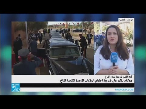 شاهد تصريحات الرئيس الفرنسي في قمة المناخ