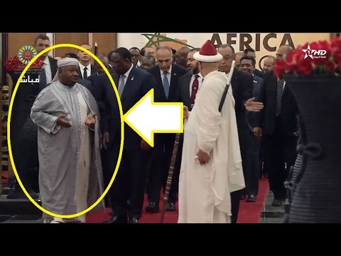 بالفيديو الرئيس الغابوني يتزيّن بالـ جبادور المغربي