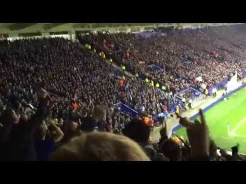 شاهد جماهير ليستر سيتي تخطف الأضواء فى الشامبيونزليغ