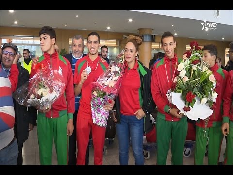 بعثة المنتخب المغربي تصل إلى أرض الوطن قادمة من كندا