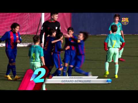 شاهد أفضل أهداف أكاديمية برشلونة الماسية فى يومين