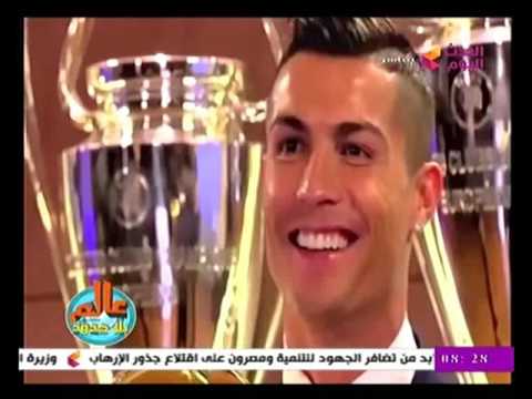 شاهد  كريستيانو يستلم جائزة الكرة الذهبية