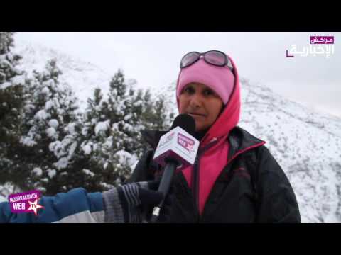 شاهد  صرخات امرأة من أعلى جبال الأطلس