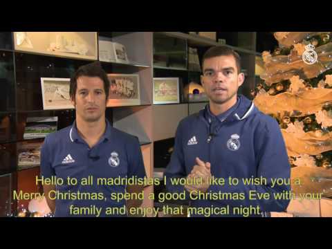 شاهد بيبي وفابيو كوينتراو يتمنيان للمدريديين عطلات سعيدة