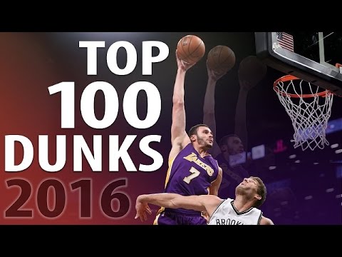 شاهد أفضل 100 كرة دنك بالـ nba في 2016