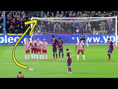 شاهد أفضل 10 أهداف للأرجنتيني ميسي من ركلات حرة