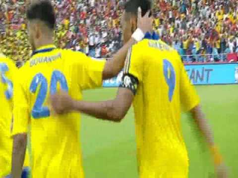 بالفيديو  هدف الغابون الأول في مرمى غينيا بيساو