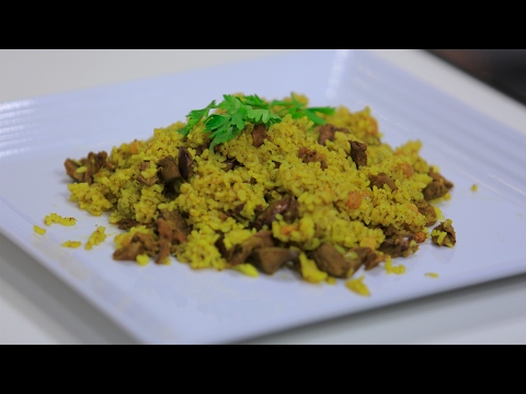 طريقة عمل ارز بالكبد و القوانص
