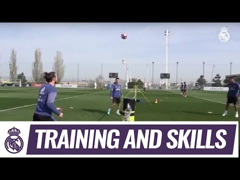 شاهد لاعبو ريال مدريد يبدعون في تحدي التنس بالقدم