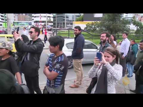 شاهد سبايدرمان يبحث عن لقمة عيش في كولومبيا