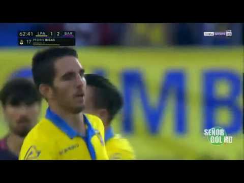 شاهد أهداف مباراة لاس بالماس أمام برشلونة