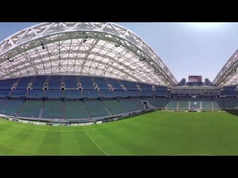 ملعب فيشت في سوتشي الذي يحتضن افتتاح المونديال