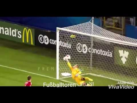 أهداف فريقي إيطاليا والدنمارك