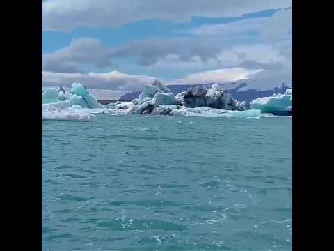 شاهد لحظات مروعة لانحدار أحد الجبال الجليدية في أيسلندا