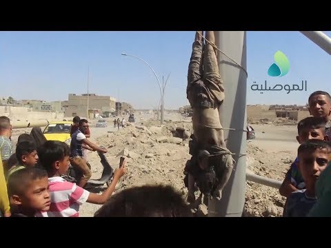 شاهد الموصلية توثق جثة أحد عناصر داعش