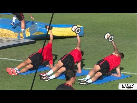 شاهد سر قوة و لياقة  نجوم نادي أتلتيكو مدريد