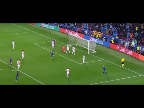 شاهد برشلونة يحرز الهدف الأول في أولمبياكوس