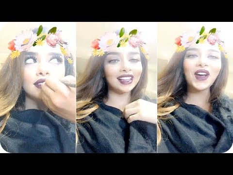 ردة فعل بلقيس فتحي بعد رؤية جمالها بالمكياج