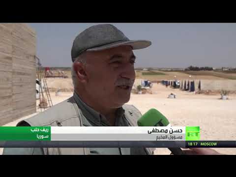 شاهد عشرات العائلات السورية في مخيم العودة يطالبون بالعودة إلى قراهم