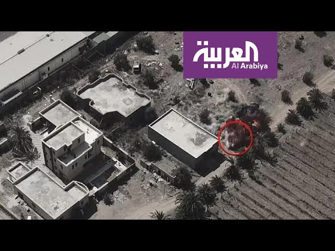 شاهد مخازن أسلحة للميليشيات الداعمة لحكومة الوفاق في مرمى الجيش الوطني