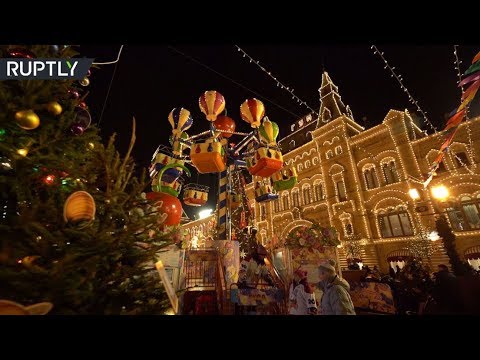 أضواء عيد رأس السنة تُزين موسكو