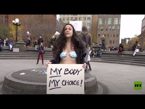 ؤشاهد متظاهرون يحرقون أقنعة الوجه وسط نيويورك