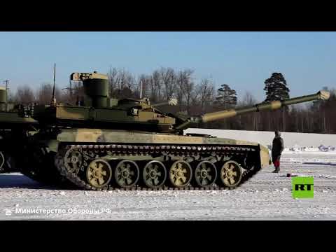 شاهدمجموعة دبابات تي90 جديدة تدخل الخدمة في الجيش الروسي