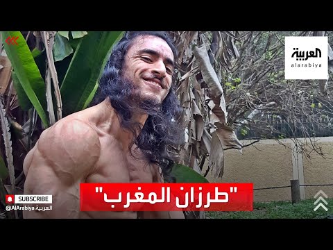 شاهدرياضي مغربي يتدلى بين الأبنية بشكل مرعب