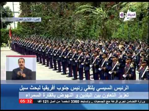 بالفيديو السيسي يلتقي رئيس جنوب أفريقيا