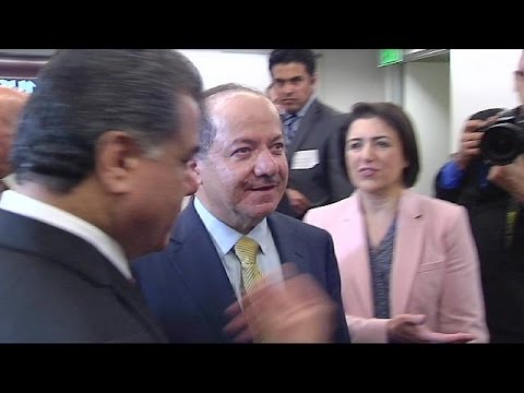 بالفيديو مسعود برزاني في جولة وزيارة لواشنطن