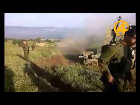 شاهد انقلاب دبابة تابعة لجيش الاحتلال الإسرائيلي
