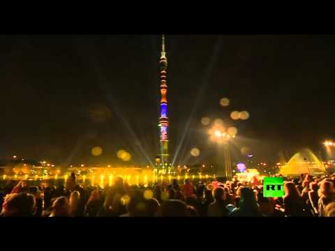 انطلاق مهرجان حلقة الضوء في موسكو