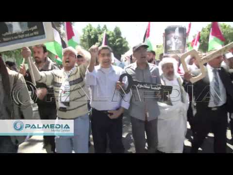 بالفيديو مسيرة لإحياء الذكرى السابعة والستين للنكبة