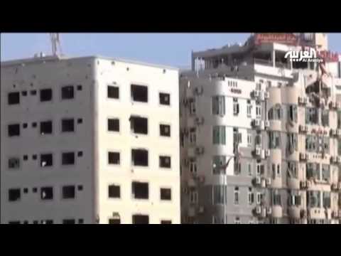شاهد التحالف يستأنف قصف مخازن أسلحة الحوثي