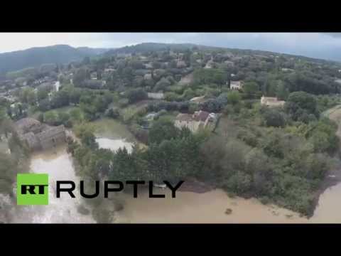 الفيضانات الغزيرة تضرب مناطق جنوب فرنسا