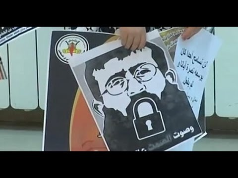 شاهد خضر عدنان مضرب عن الطعام للشهر الثاني