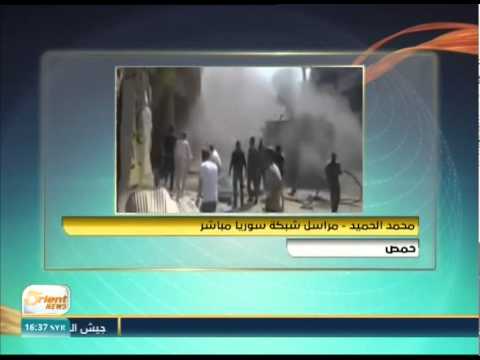 شاهد انفجار سيارة مفخخة في حي اللوز في حمص
