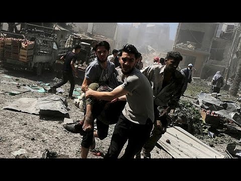 شاهد عشرات القتلى في غارات للجيش السوري