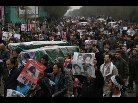 شاهدأقلية الهزارة أفغانستان تهتف انتقام واحترام