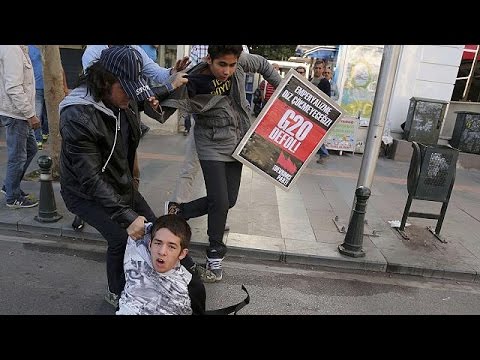 شاهداحتجاجات ضد قمة العشرين في تركيا
